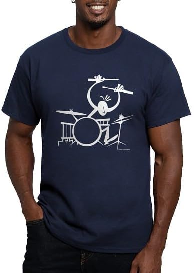 CafePress Whitedrum T Shirt Men's Semi-Fitted Classic Cotton T-Shirt - Navy