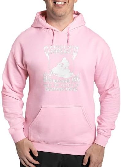 CafePress Weekend Forecast Snowmobiling T Shirt Sweatshirt Men's Hooded Sweatshirt - Pink