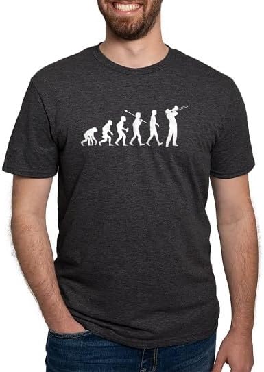 CafePress Trombone Player T Shirt Men's Deluxe Tri-Blend T-Shirt - Black
