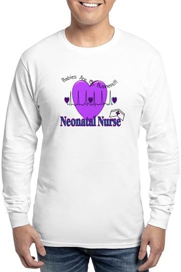 CafePress Neonatal/NICU Nurse Long Sleeve T Shirt Unisex Cotton Long Sleeve T-Shirt - White