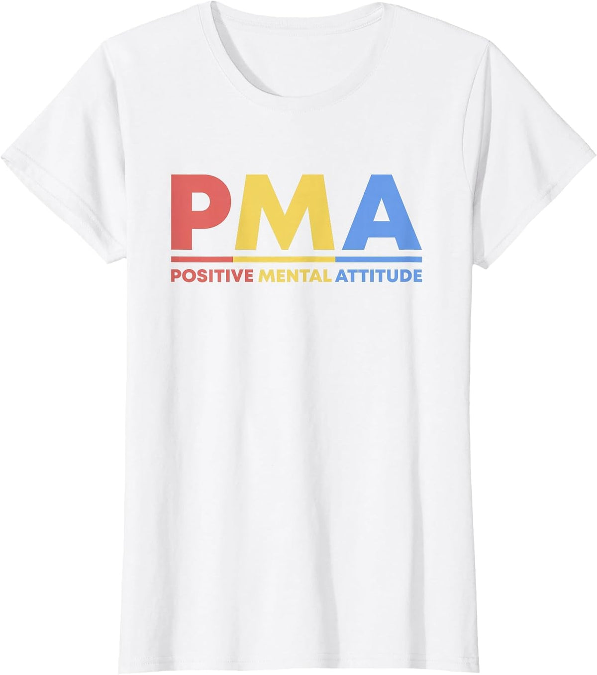 Retro Positive Mental Attitude Self Care Quote Pental Health T-Shirt - White