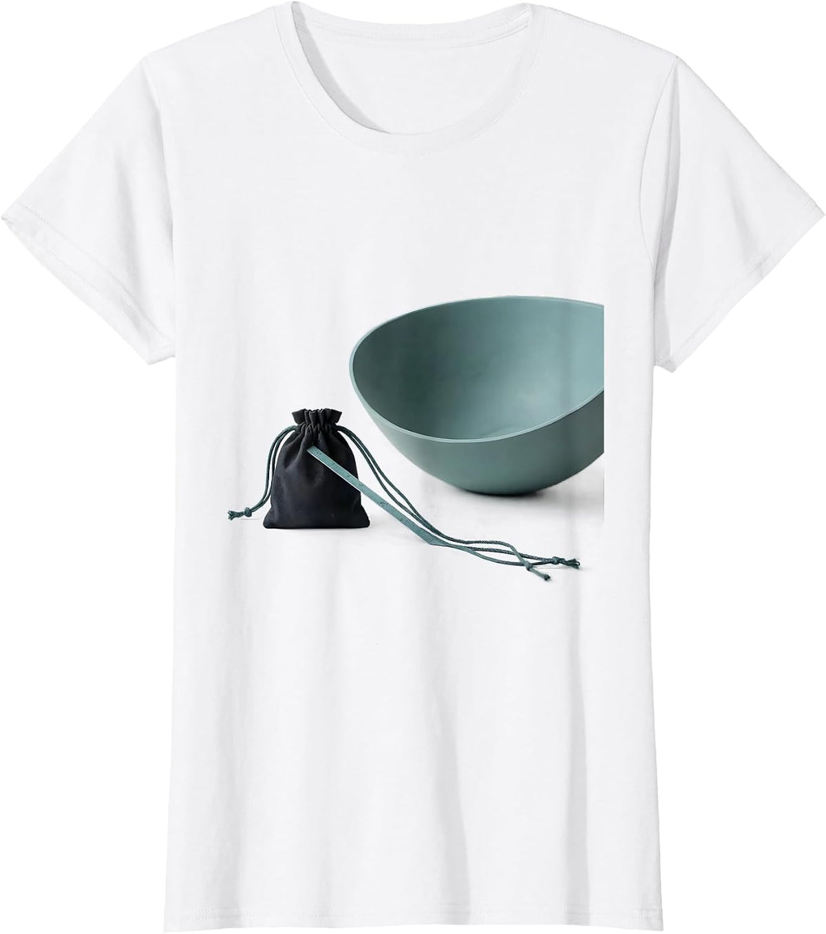 Women's Pouch Drawstring Minimalist Special Education Teacher T-Shirt - White