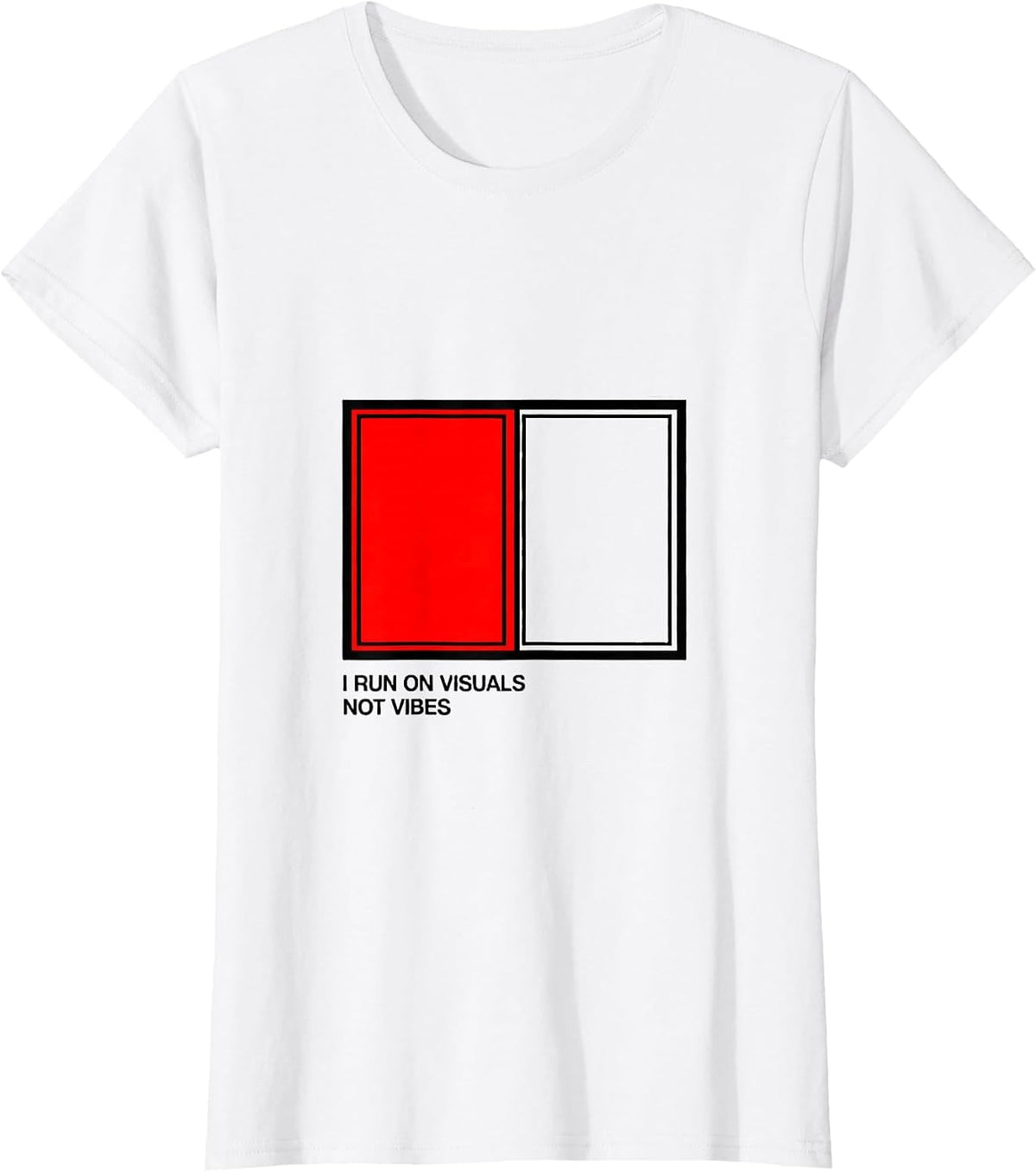 I Run On Visuals, Not Vibes Funny Special Education Teacher T-Shirt - White