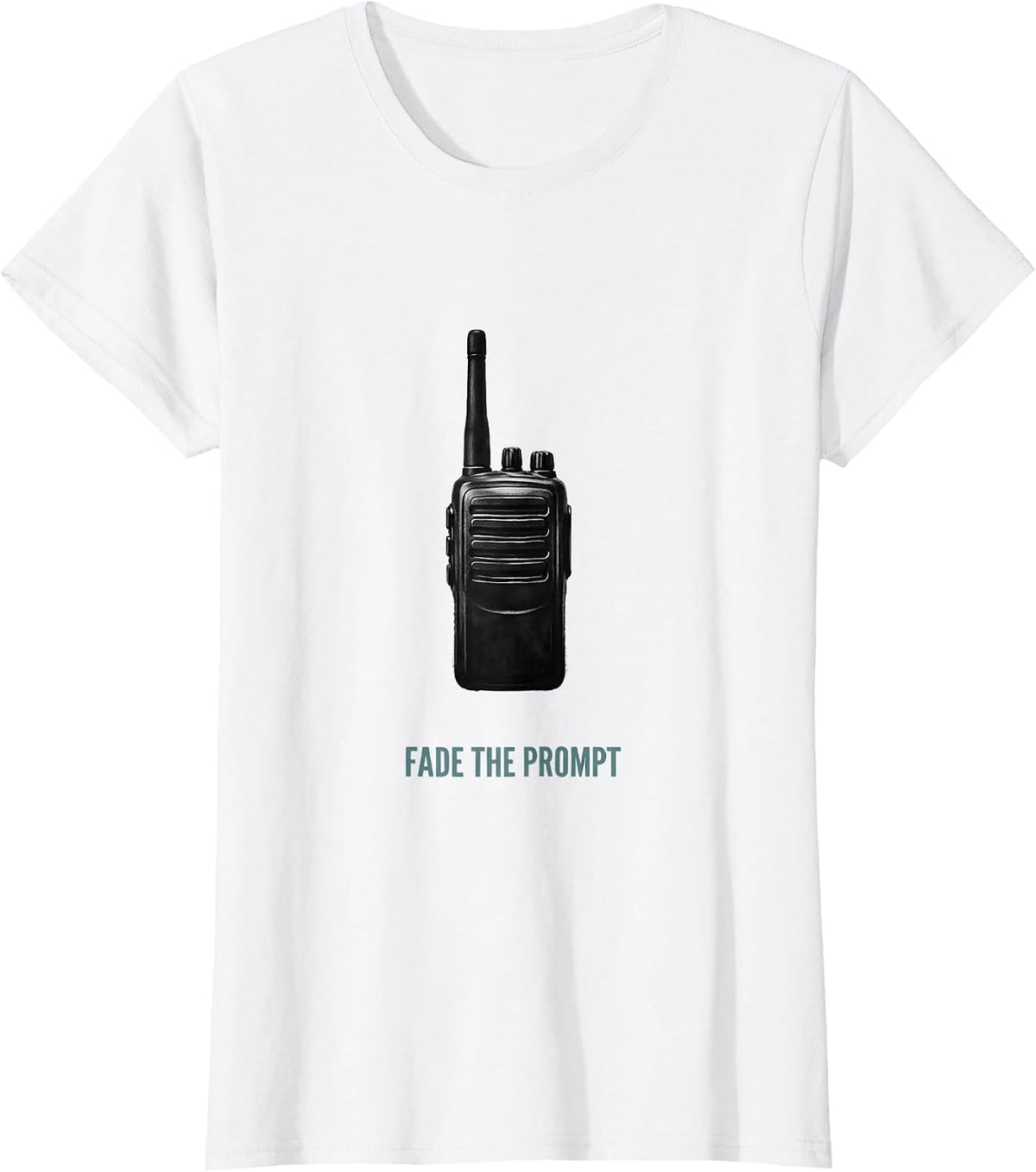 Fade The Prompt Minimalist Special Education Teacher Humor T-Shirt - White