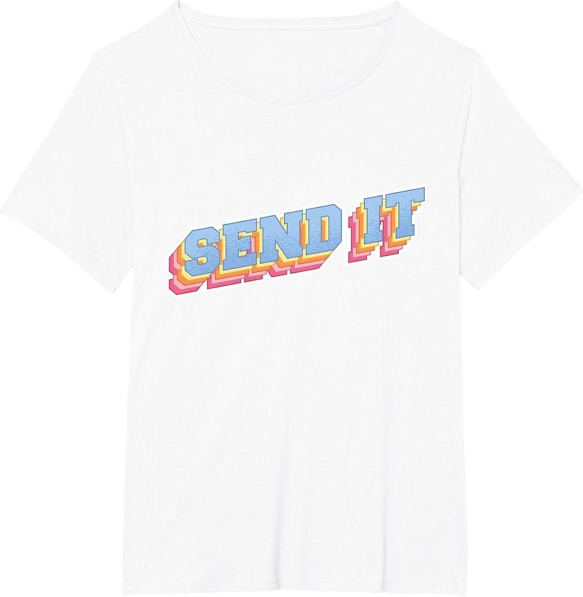 Send It - Extreme Sports Motocross BMX MTB Ski Snowboard T-Shirt - White