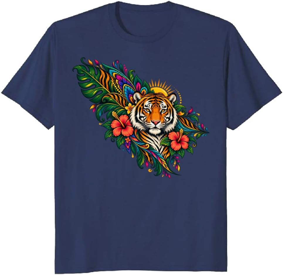 Wildflower Bear T-Shirt Berry Bramble Rustic Nature Lover Tee - S6