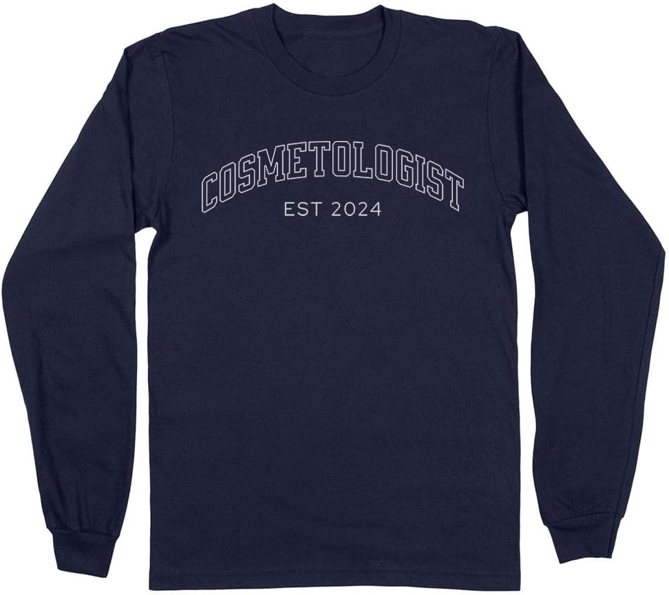 2024 Cosmetologist Long Sleeve Shirt Unisex - Navy