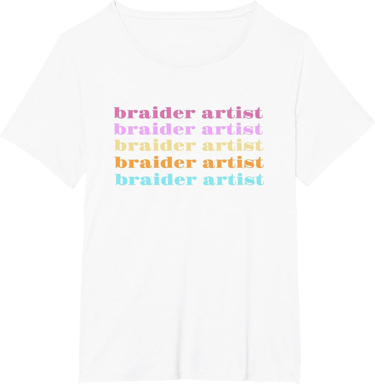 Braider Artist, Hairstylist, and Hair Artist Design T-Shirt - White
