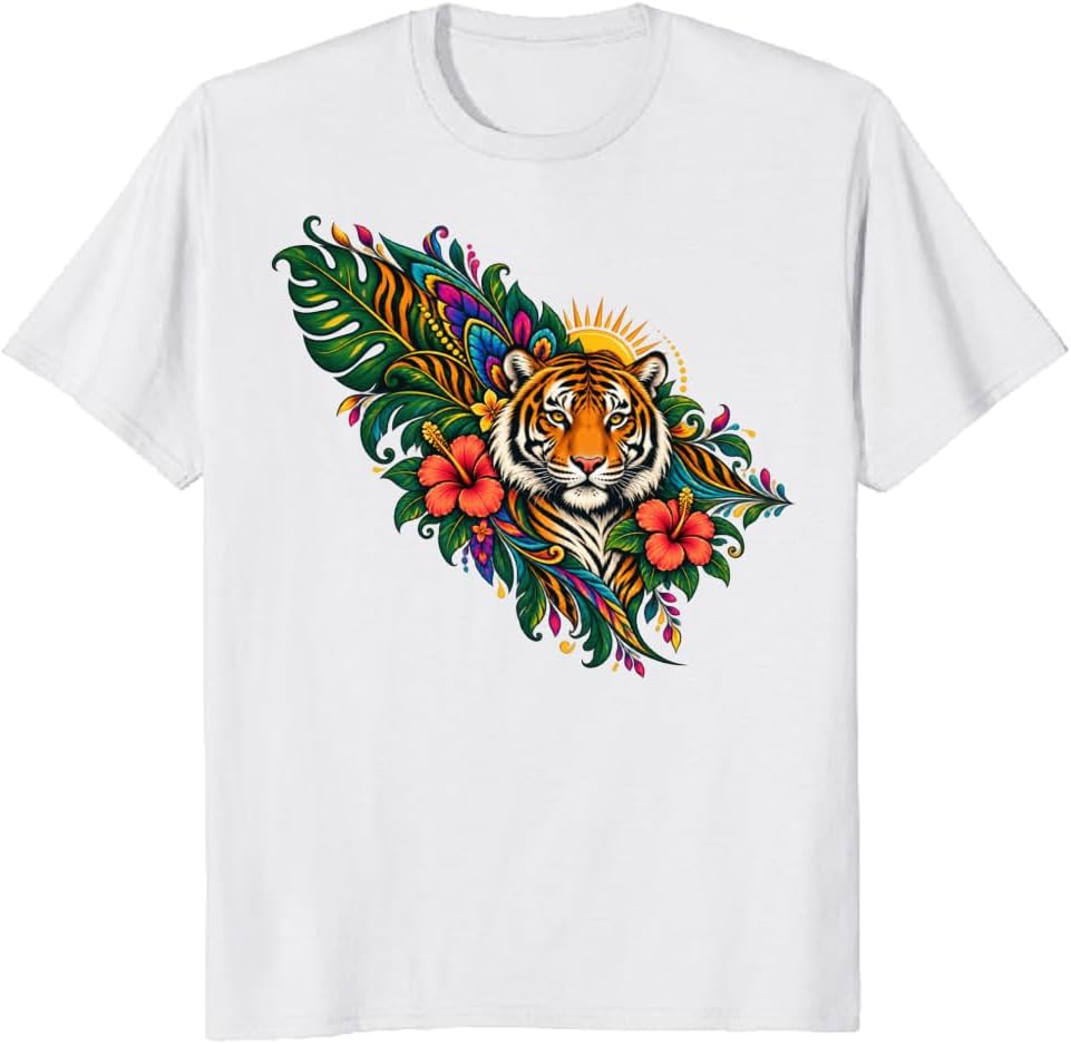Wildflower Bear T-Shirt Berry Bramble Rustic Nature Lover Tee - S5