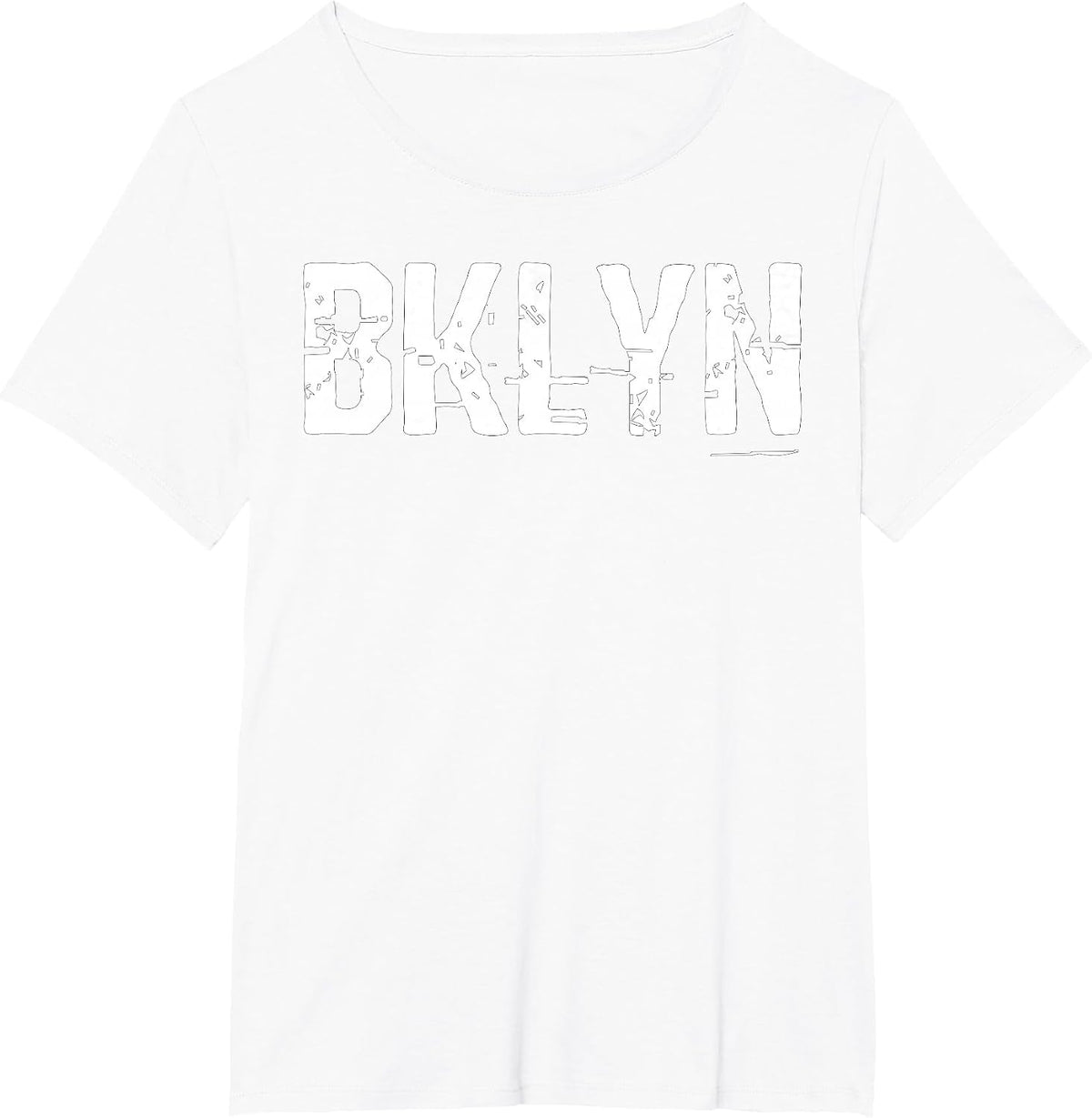 Brooklyn NYC BKLYN Slang Cool Grunge T-Shirt - White