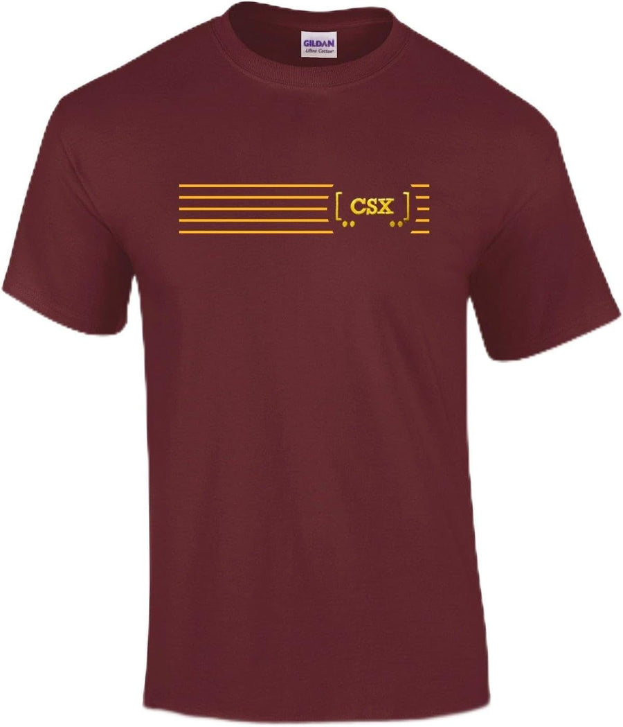 Daylight Sales CSX Boxcar Logo Tee Shirts [tee222] - Maroon