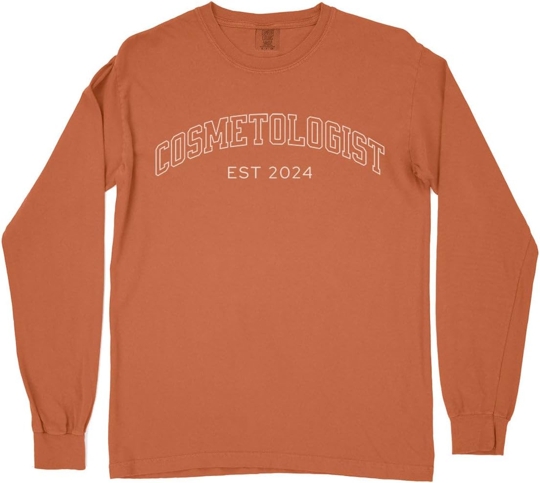 2024 Cosmetologist Comfort Colors Long Sleeve Tee Unisex - Yam