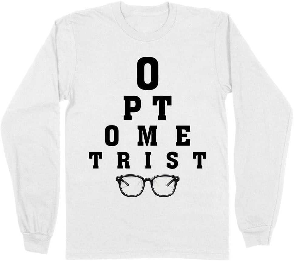 Optometrist Letters Long Sleeve Shirt Unisex - White