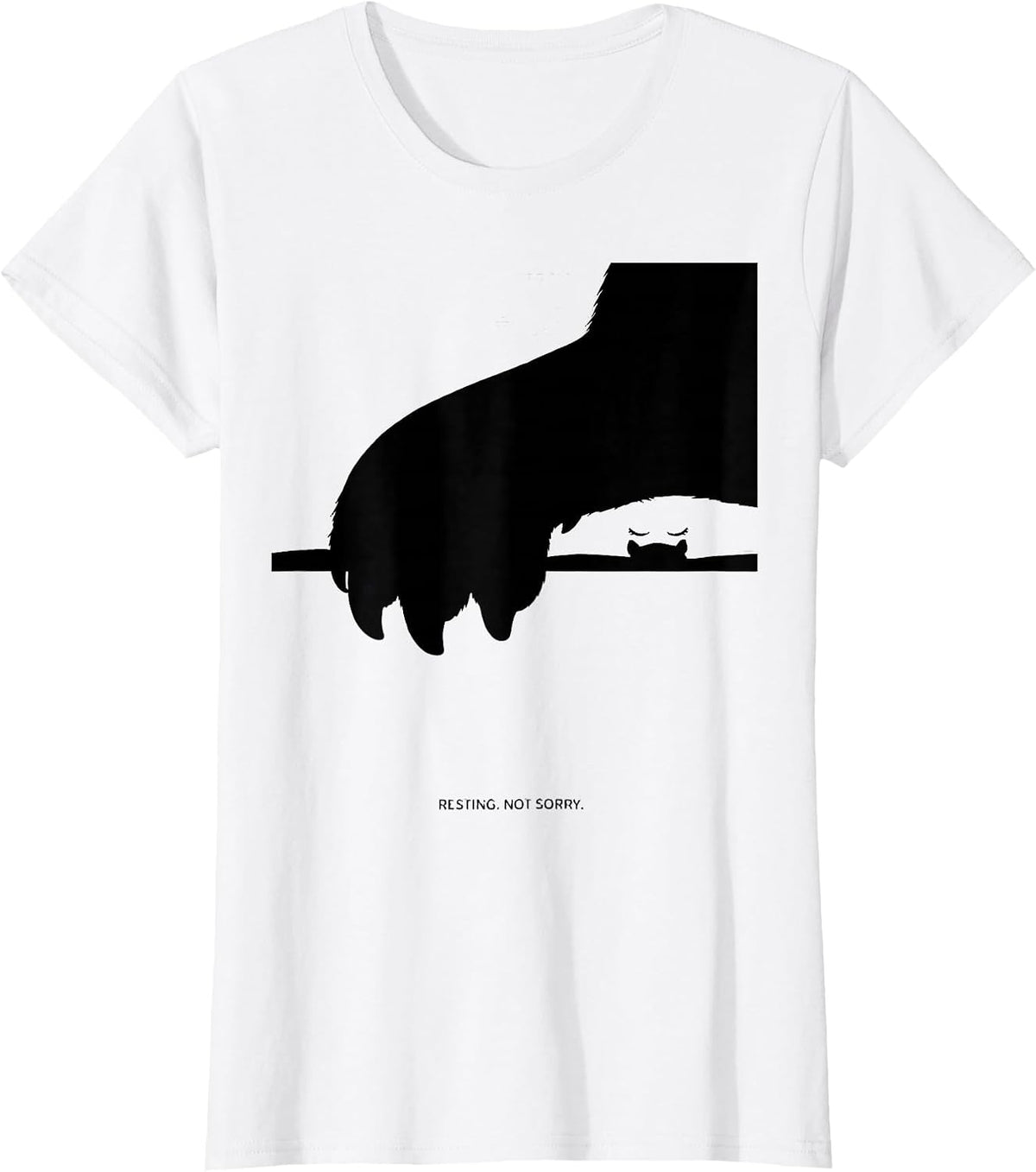Women's Resting Not Sorry Cute Capybara Sleepybara Pajama T-Shirt - White