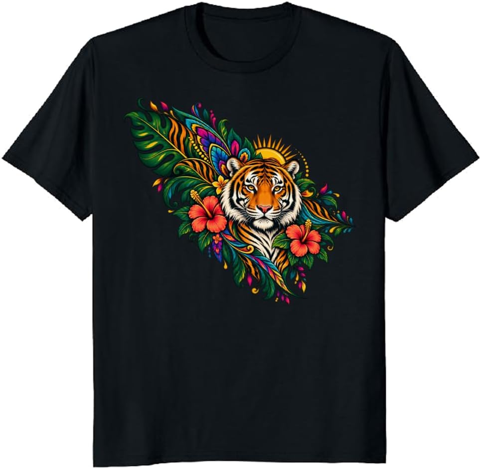 Wildflower Bear T-Shirt Berry Bramble Rustic Nature Lover Tee - S4