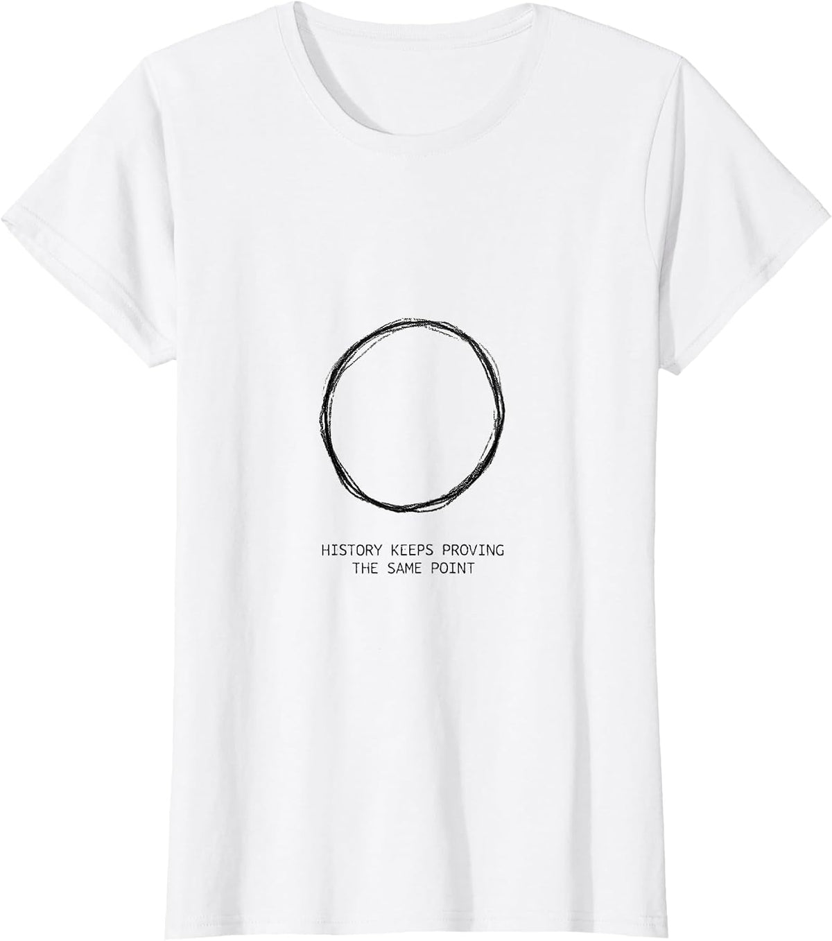 History Keeps Proving The Same Point Funny History Teacher T-Shirt - White