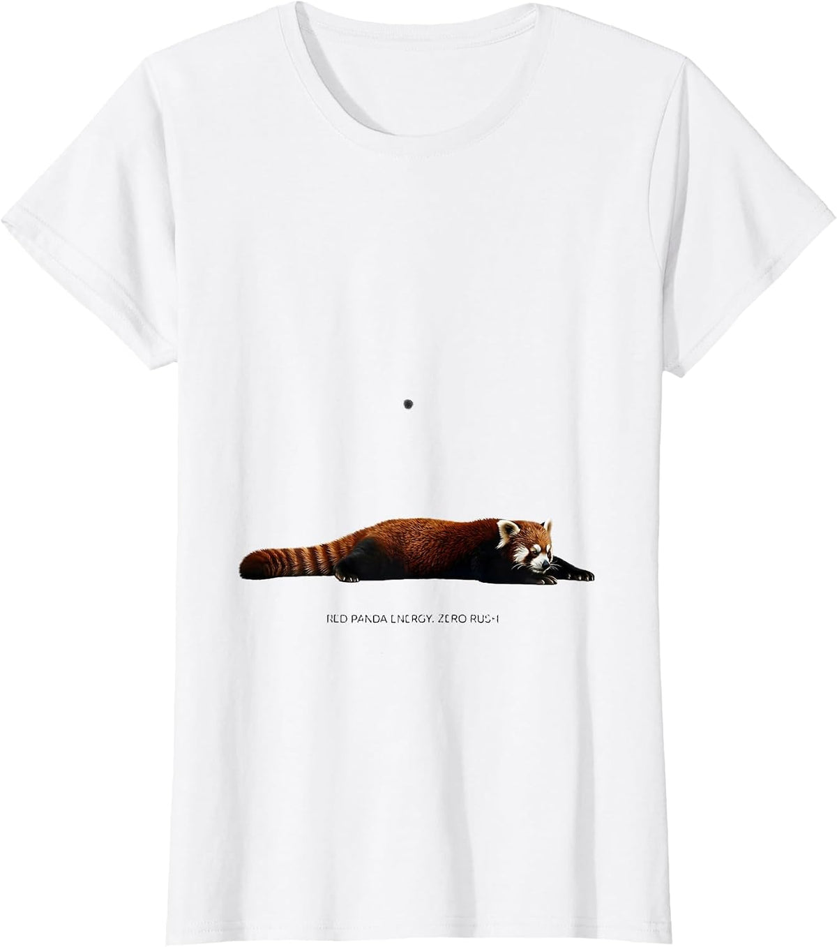 Women's Red Panda Energy Zero Rush Cute Panda Lover Gift T-Shirt - White