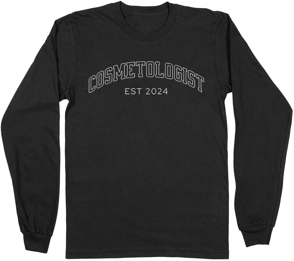 2024 Cosmetologist Long Sleeve Shirt Unisex - Black