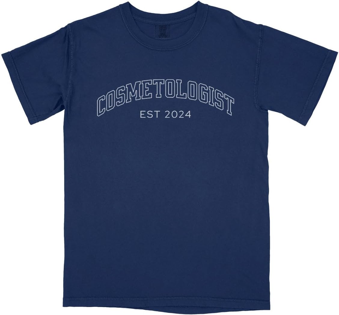 2024 Cosmetologist Comfort Colors Short Sleeve Tee Unisex - Navy