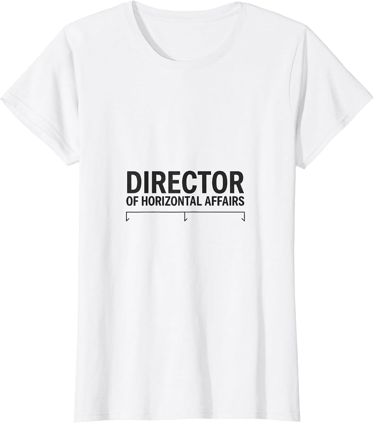 Women's Director Of Horizontal Affairs Funny Panda Novelty Humor T-Shirt - White