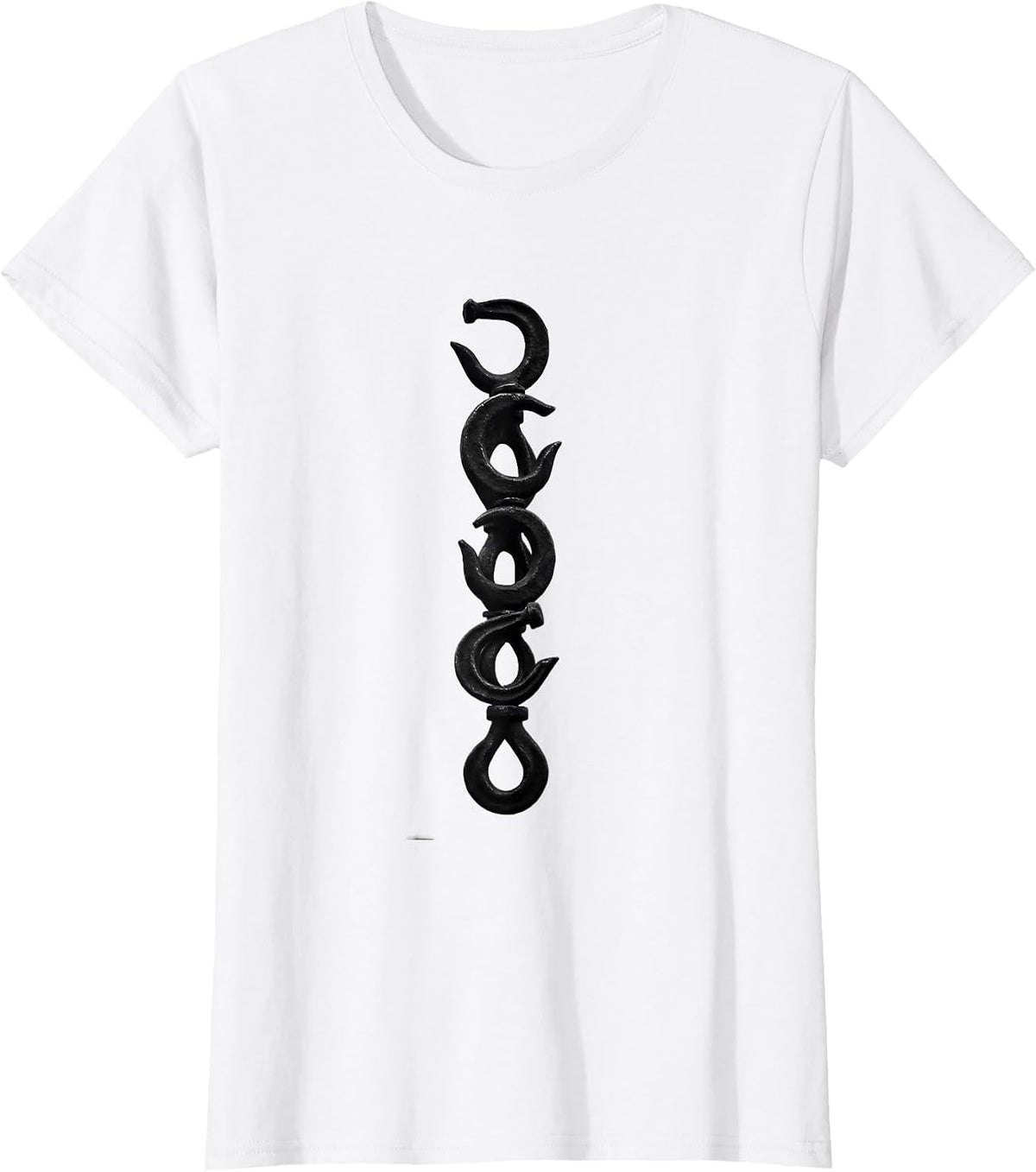 Women's Hook-and-Eye Forged Profiles Blacksmith Forge Humor Gift T-Shirt - White