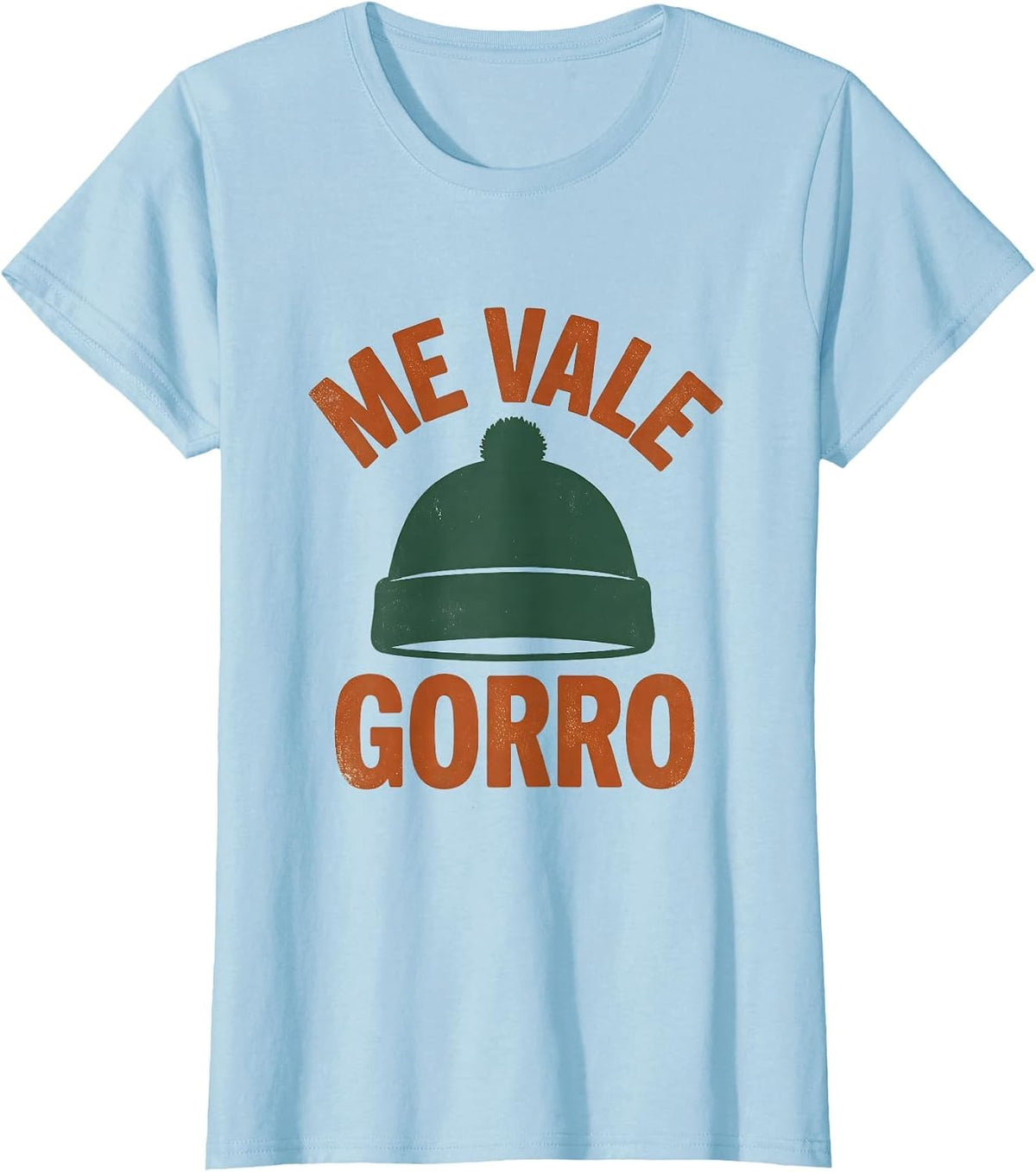 Me Vale Gorro Vintage Mexican Slang Humor Spanish Pun T-Shirt - Baby Blue