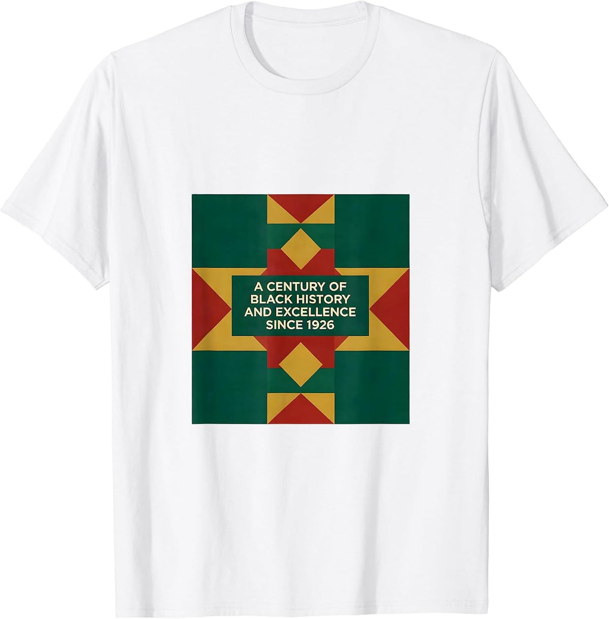 Men's A Century Of Black History And Excellence Since 1926 T-Shirt - White