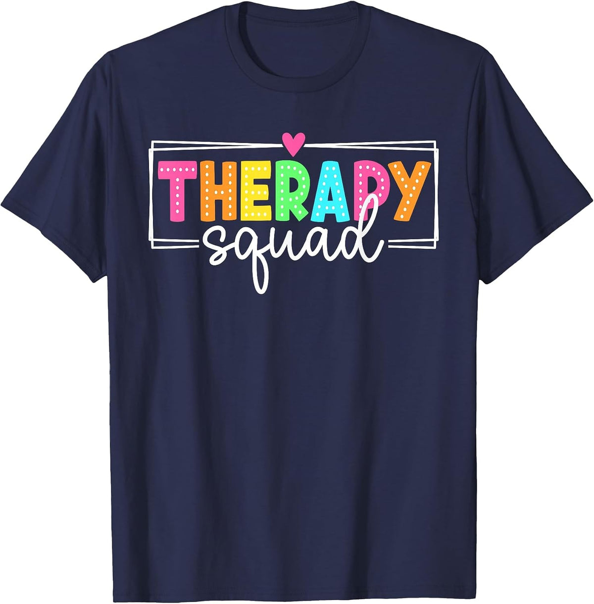 Therapy Squad Back to School Therapy Crew T-Shirt - Navy Blue