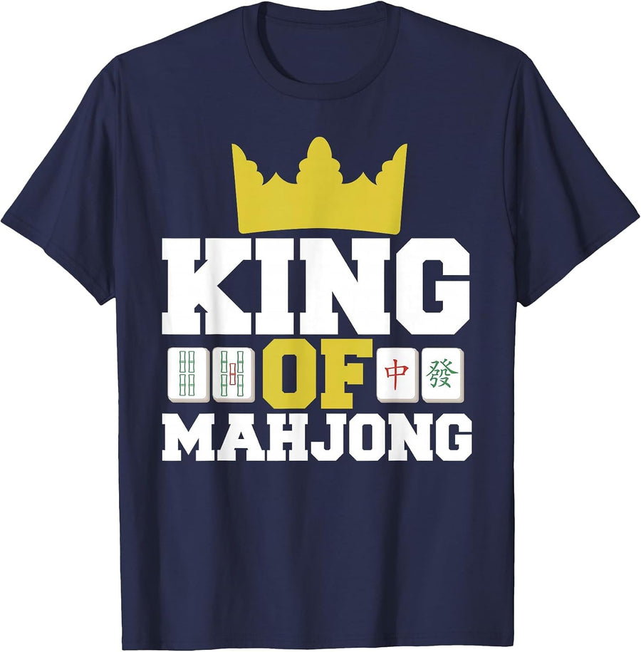King of Mahjong T-Shirt - Navy Blue