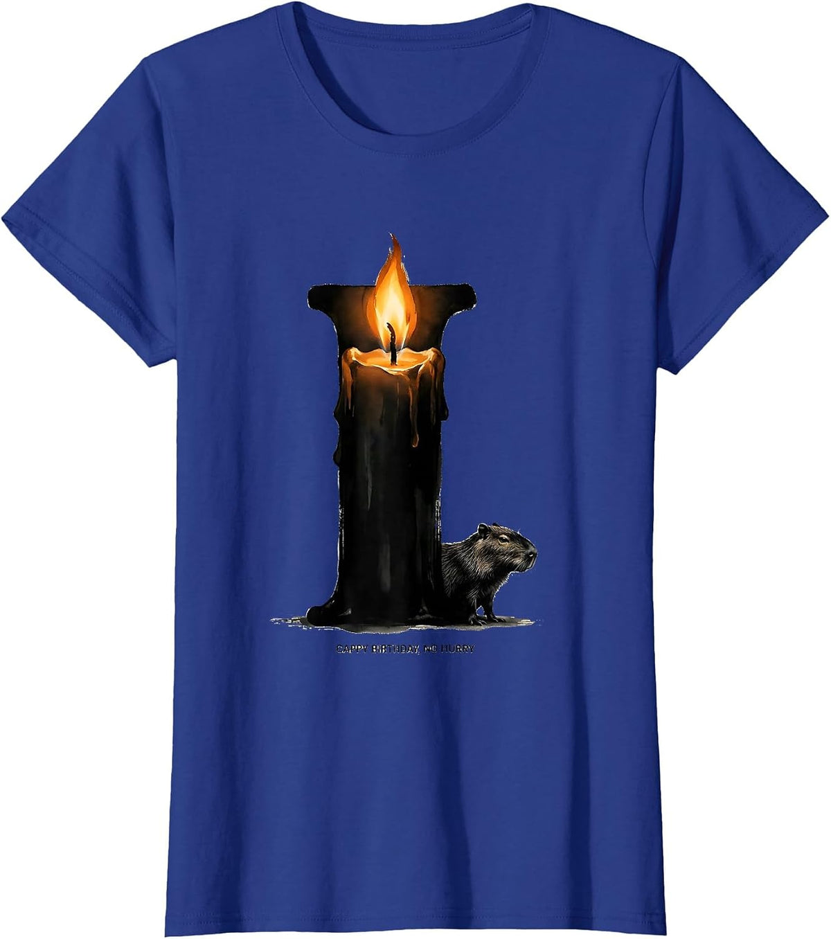 Women's Cappy Birthday No Hurry Cute Capybara Birthday Animal Lover T-Shirt - Royal Blue