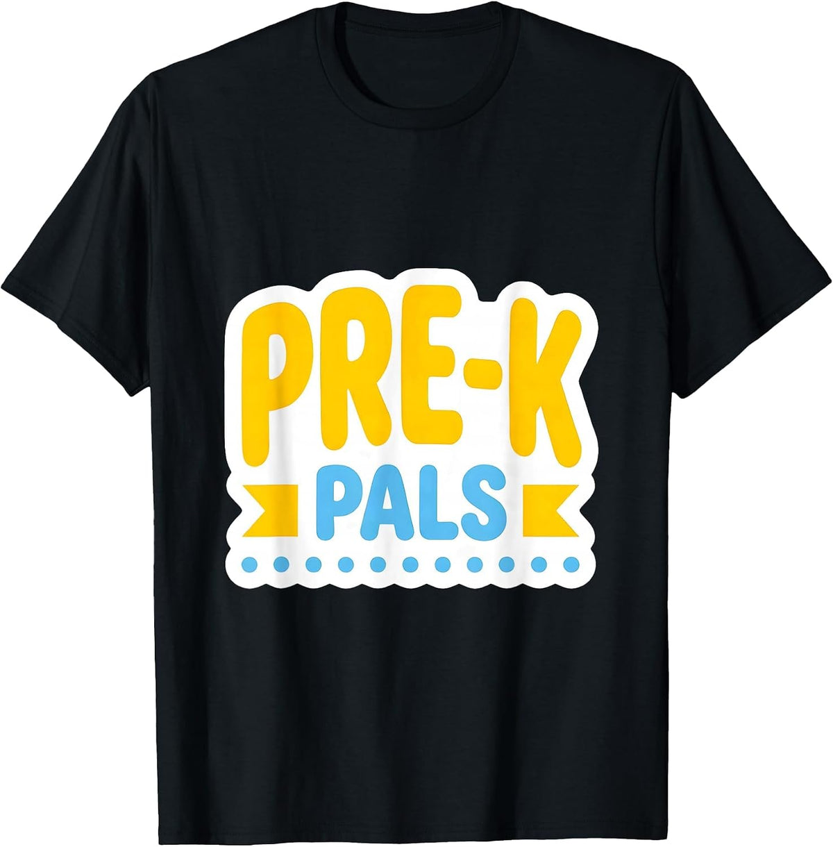 Men's Pre-K Pals Playful Back To School Teachers Students First T-Shirt - Black