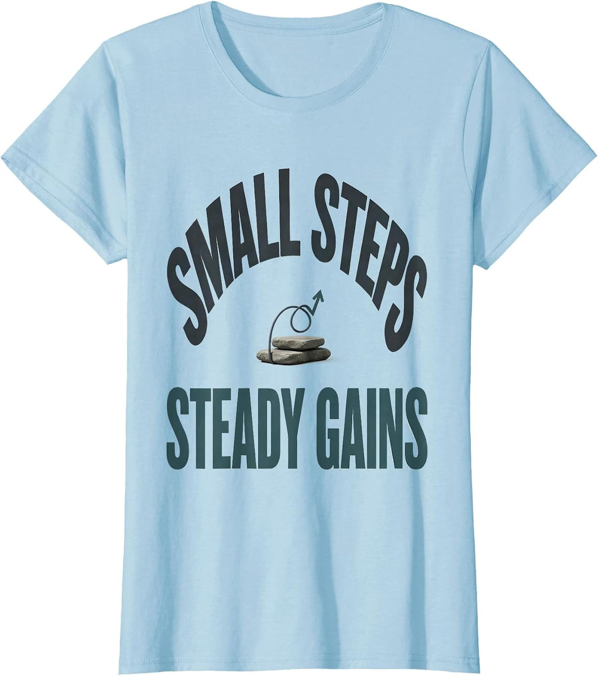 Small Steps Steady Gains Occupational Therapy Physical T-Shirt - Baby Blue