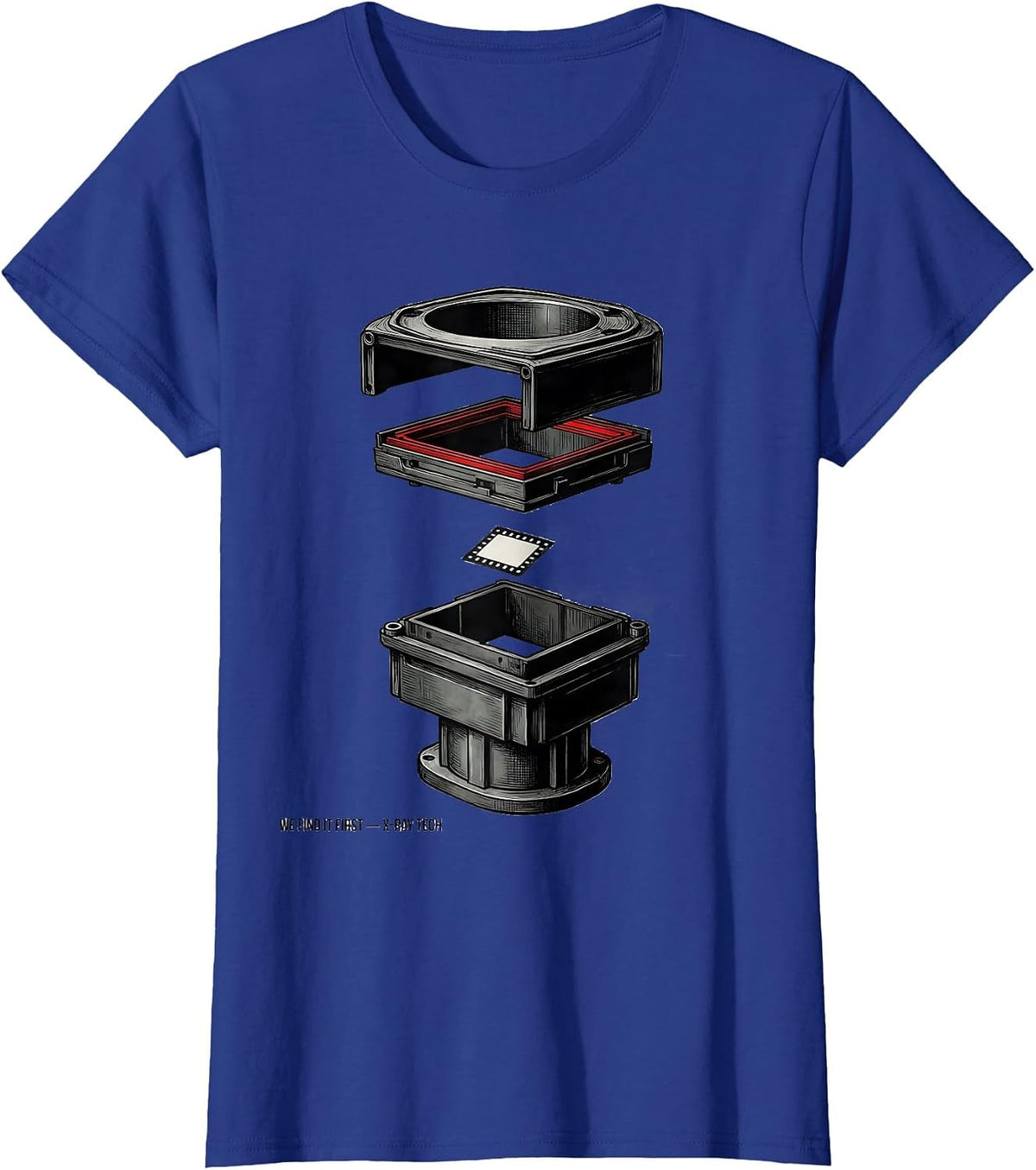 Women's We Find It First — X-Ray Tech Radiology Rad Tech CT MRI Tech T-Shirt - Royal Blue