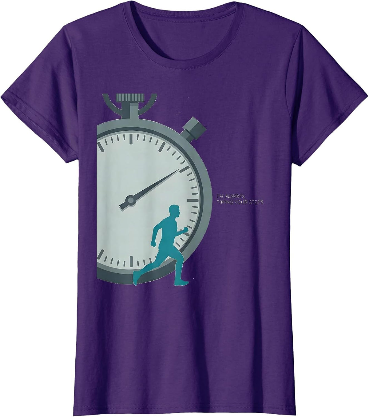 Women's I'm Always Timing Your Steps Funny Physical Therapist PT T-Shirt - Purple