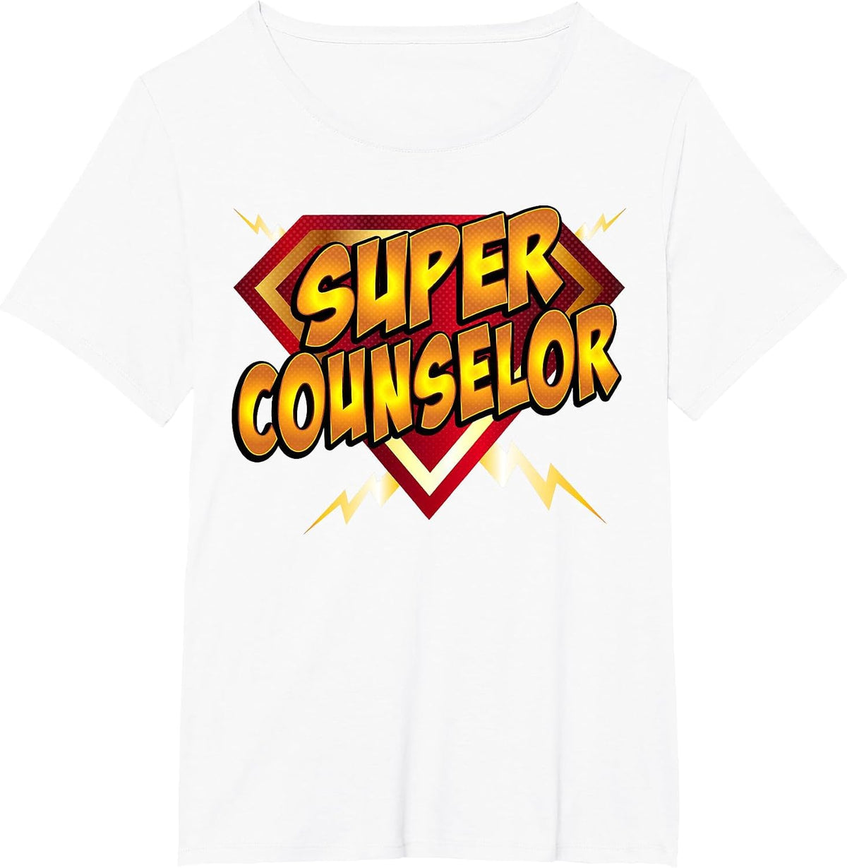 Super Counselor Back to School Educational Superhero T-Shirt - White