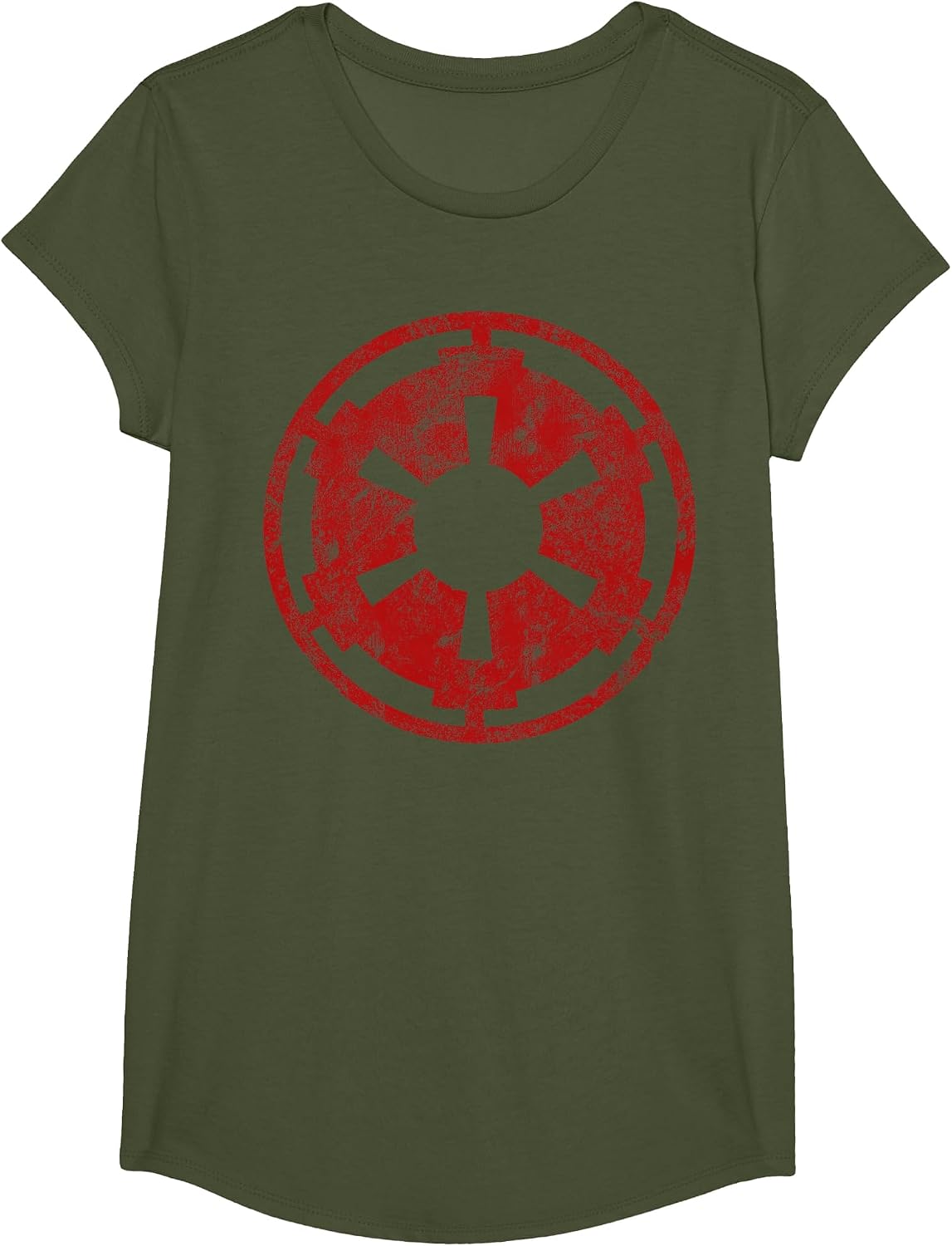 Star Wars Vintage Empire Logo T-Shirt - Girls Olive Green