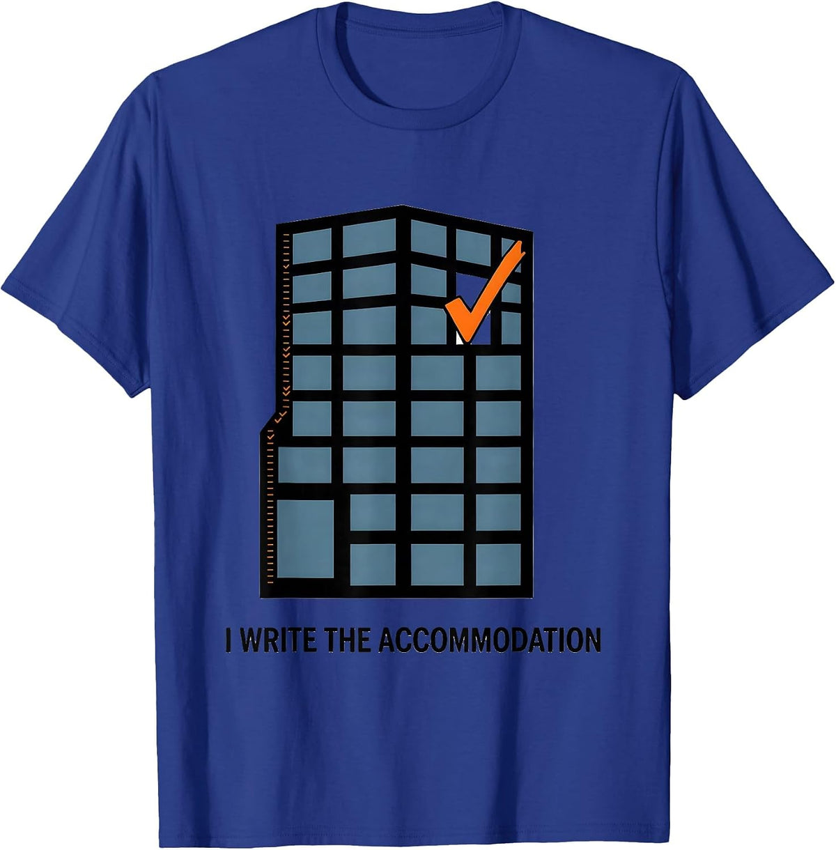 Men's I Write The Accommodation Special Education Teacher Sped T-Shirt - Royal Blue