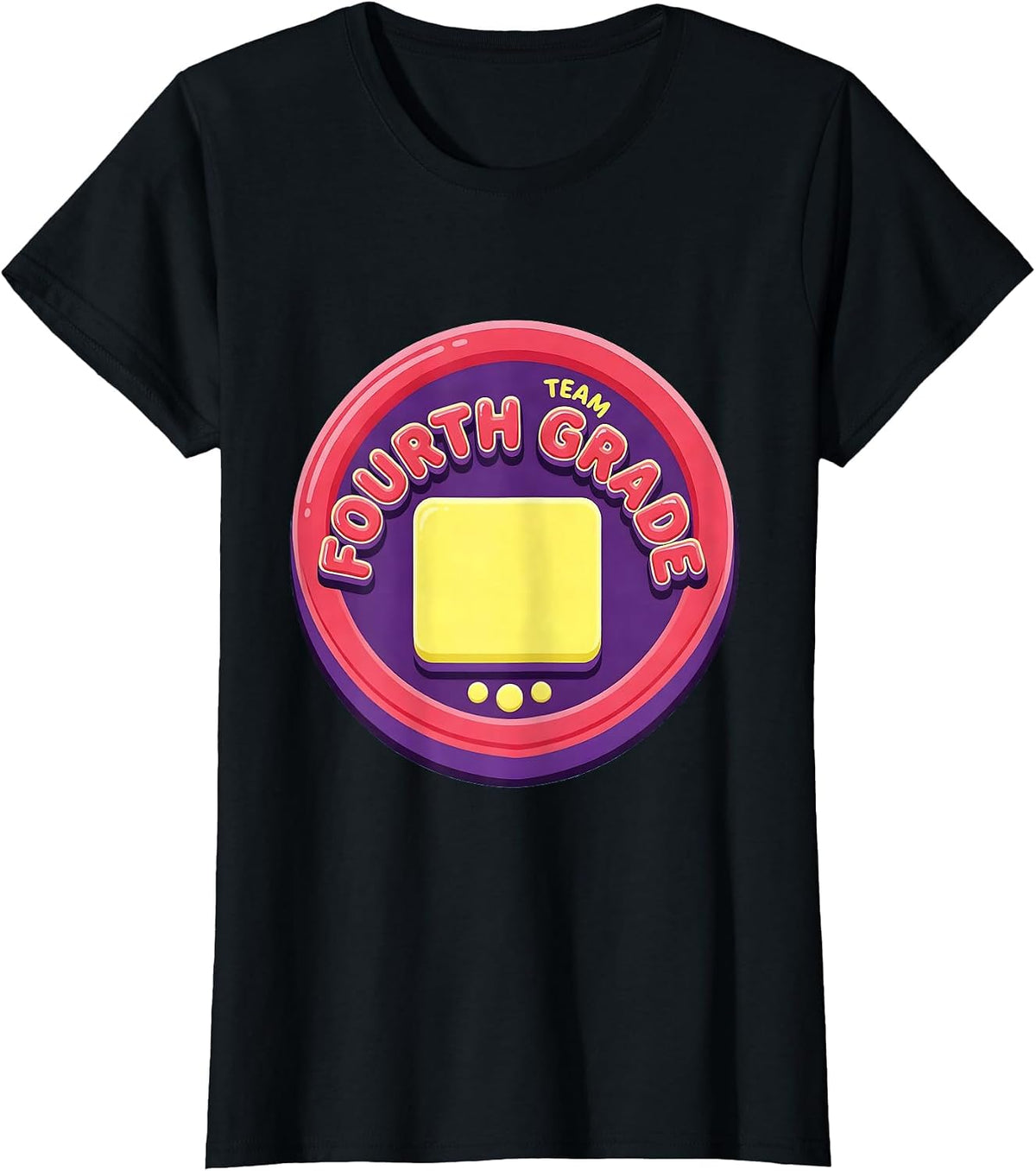 Women's Team Fourth Grade Gummy Jelly Pop Back To School Student T-Shirt - Black
