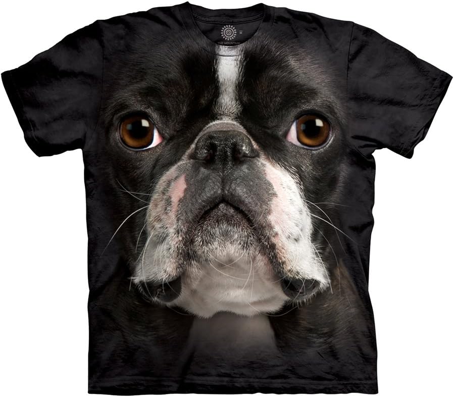 The Mountain Mens Bulldog Face T-Shirt - Black