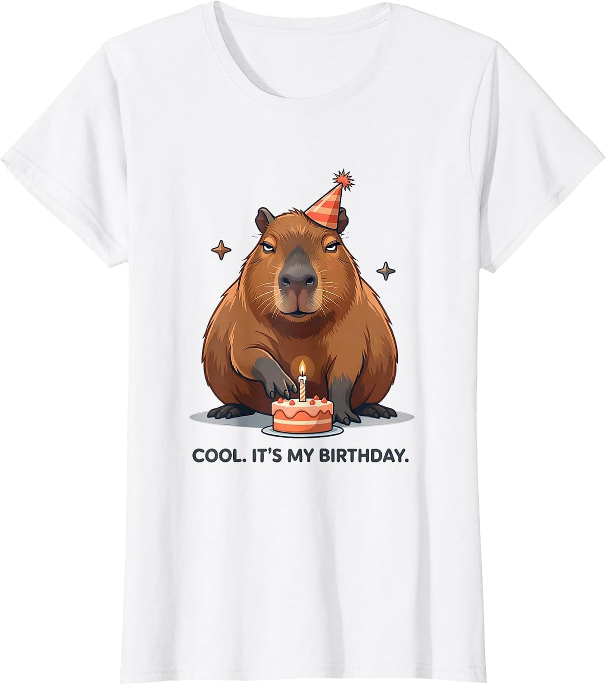 Women's Cool It's My Birthday Kawaii Capybara Birthday Gift For Kids T-Shirt - White