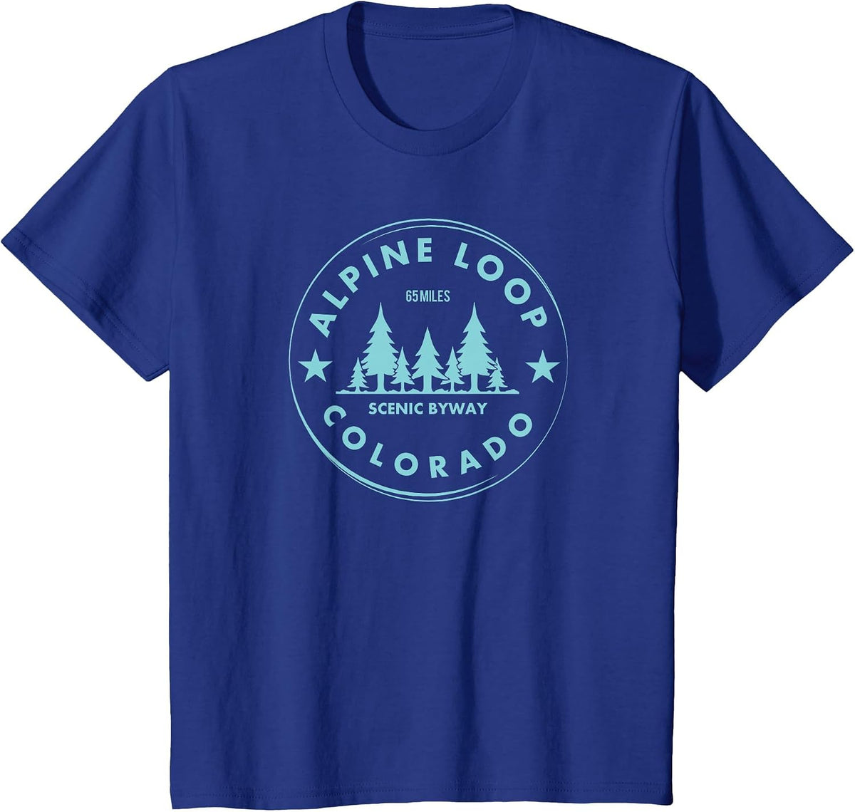Alpine Loop Colorado Forest 4x4 - Rocky Mountain Off Road T-Shirt - Royal Blue