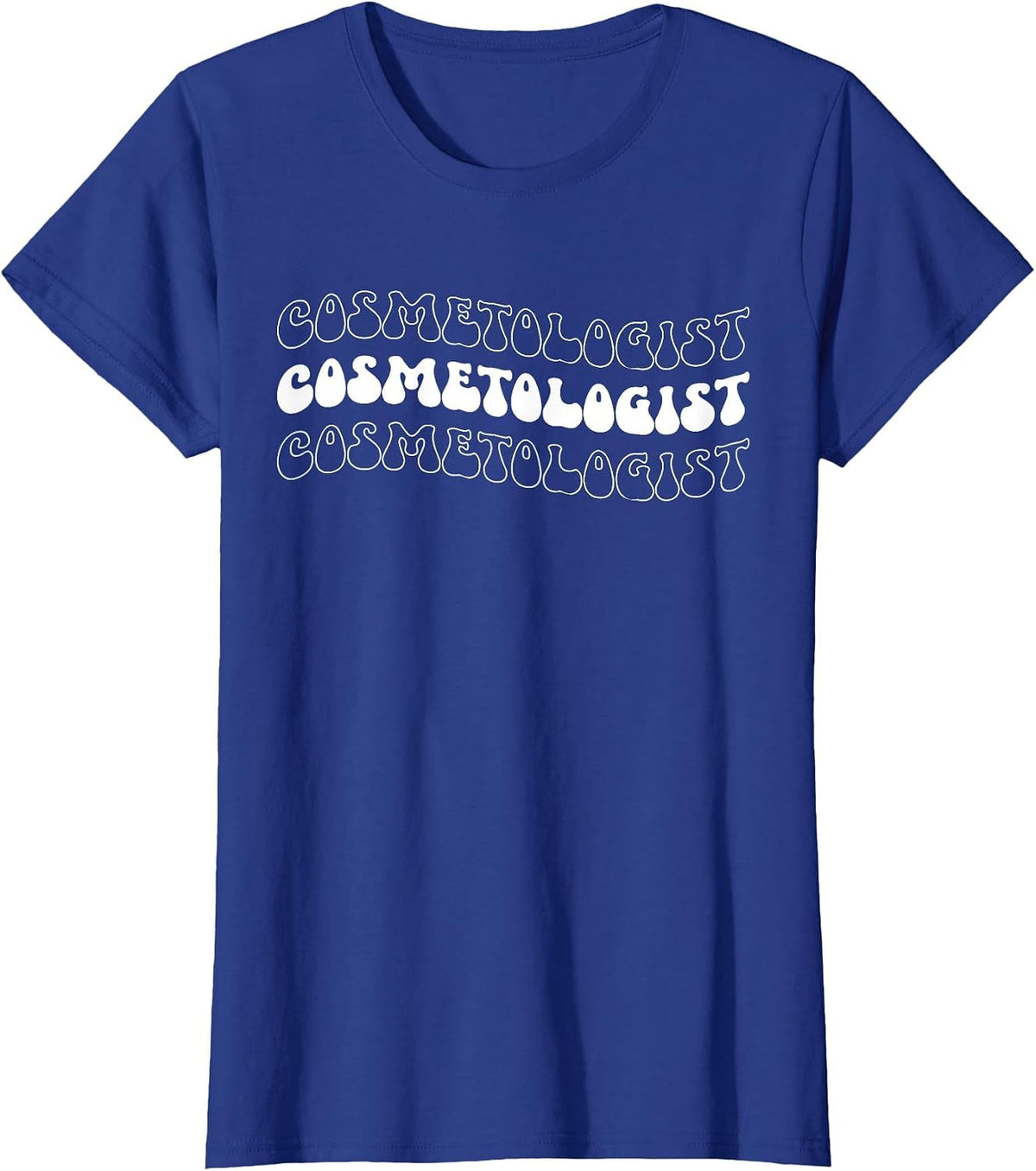 Groovy Cosmetologist Cosmetology Cosmetologists T-Shirt - Royal Blue