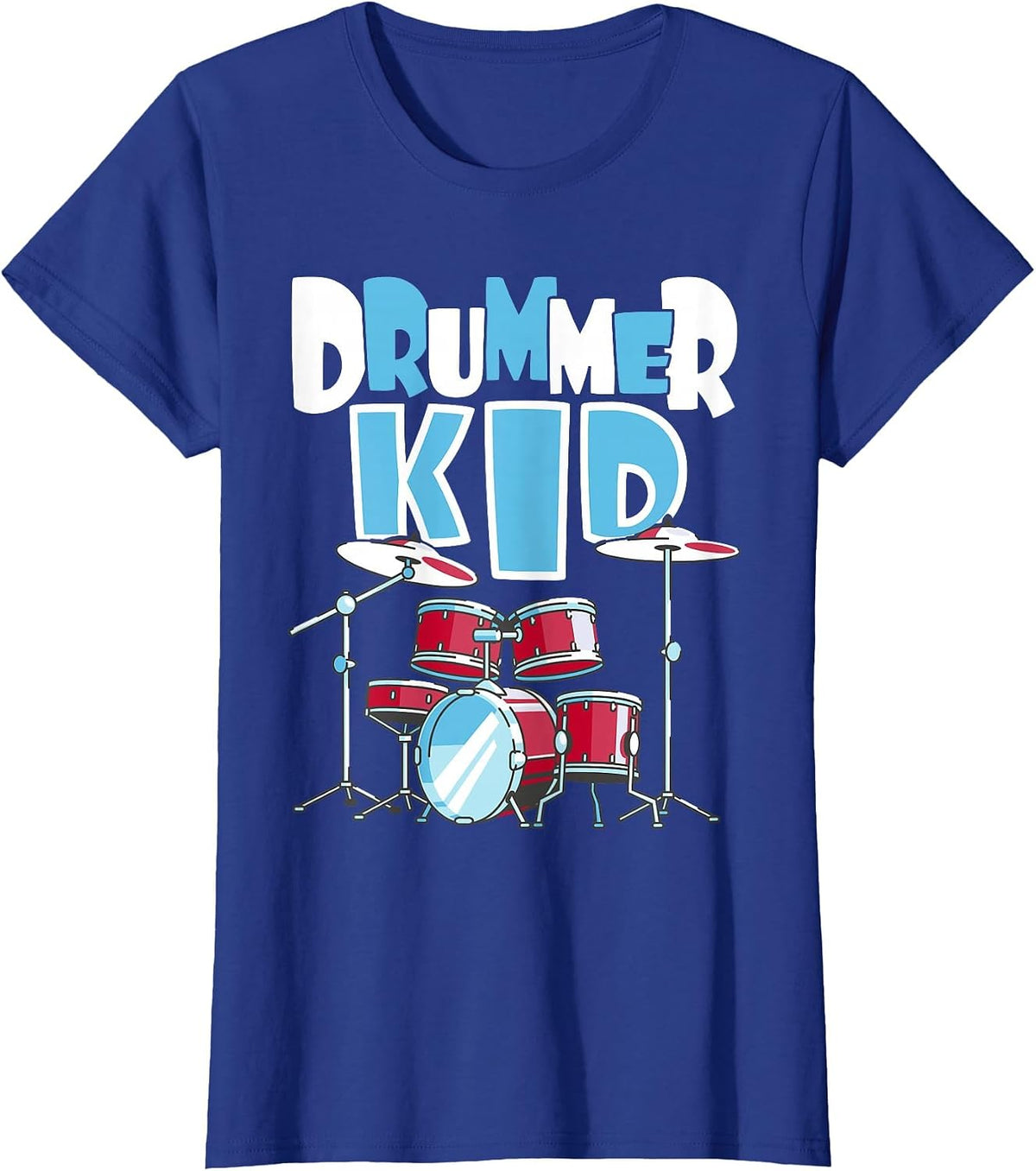 Drummer Kid - Funny Percussionist Drums Musician T-Shirt - Royal Blue