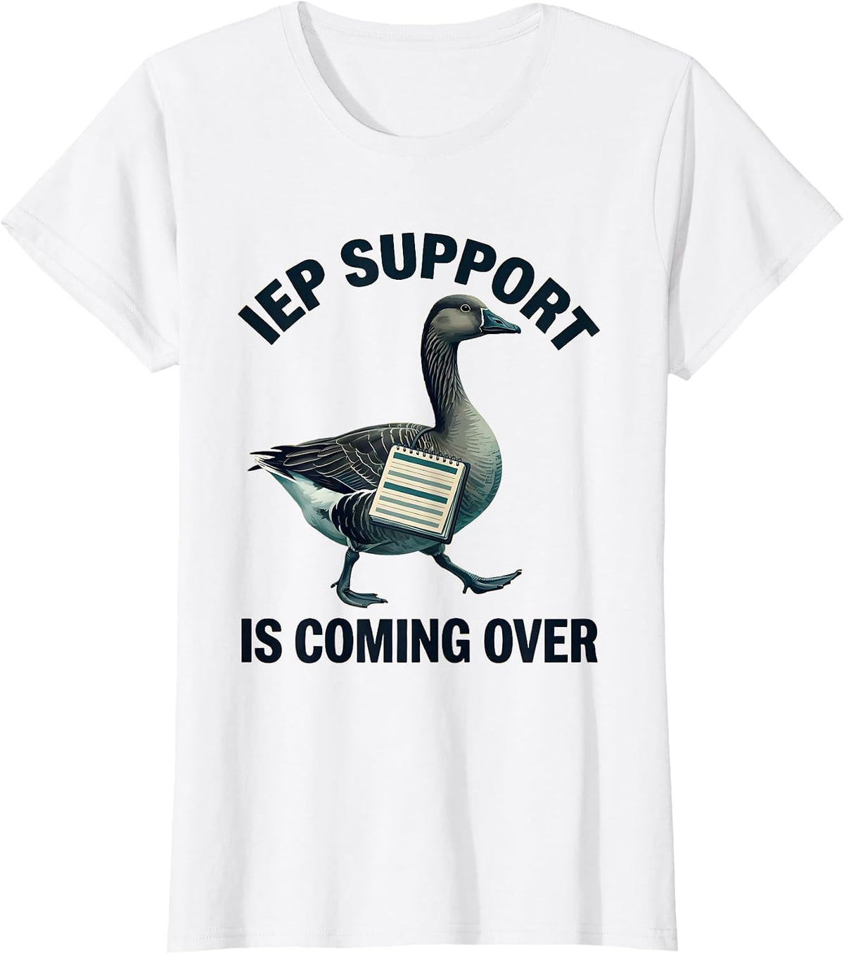 IEP Support Is Coming Over Funny Special Education Teacher T-Shirt - White