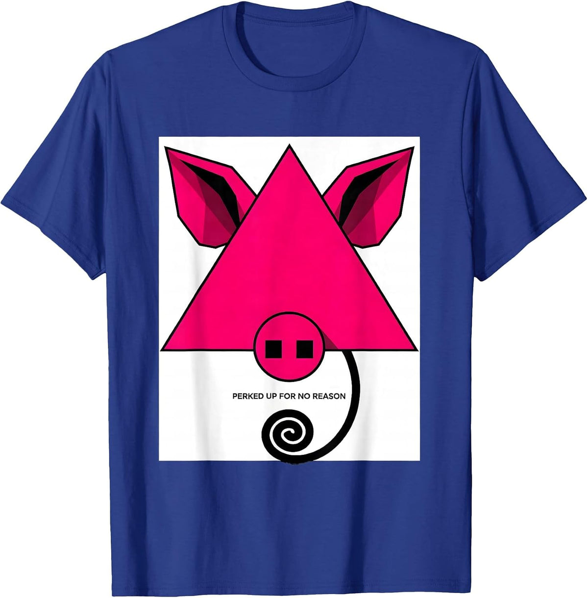Men's Perked Up For No Reason Funny Guinea Pig Pet Lover Humor T-Shirt - Royal Blue