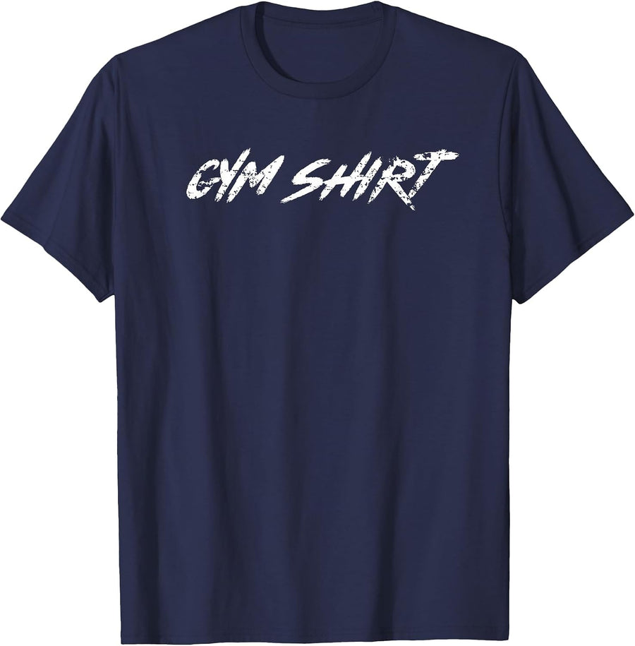 Gym Funny Weightlifting Bodybuilding Workout Powerlifting T-Shirt - Navy Blue
