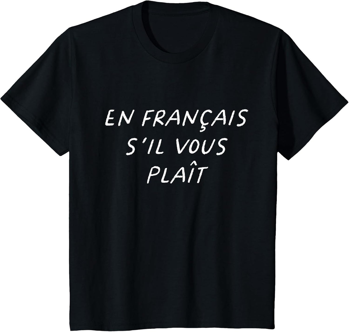 En Francais S'il Vous Plait French Teacher Back to School T-Shirt - Black