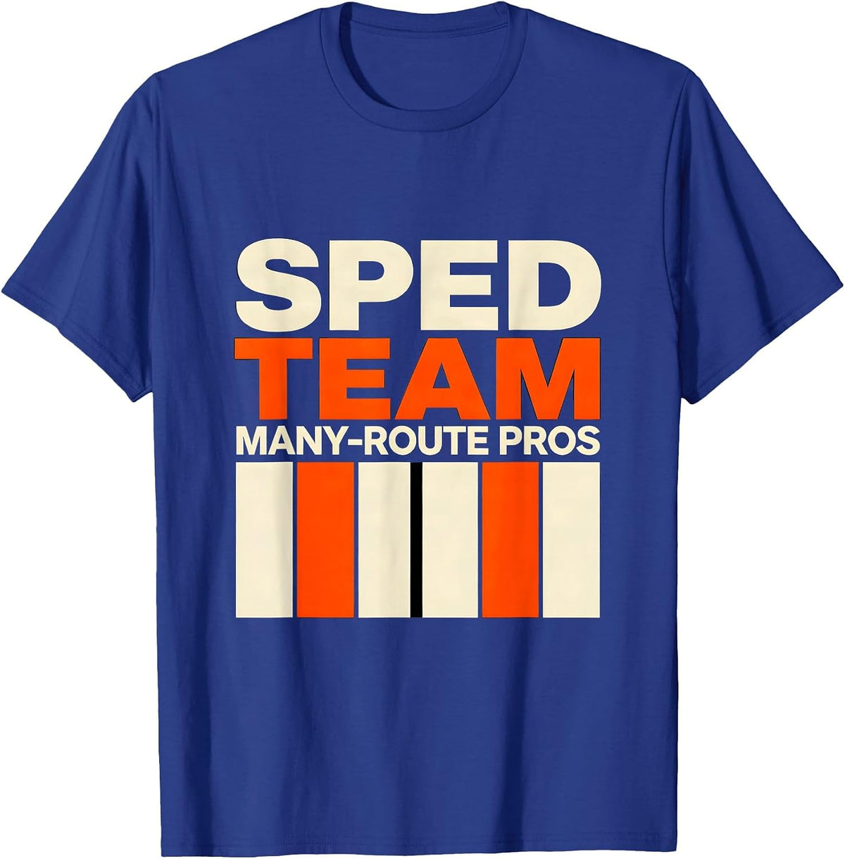 SPED Team Many-Route Pros Special Education Teacher T-Shirt - Royal Blue