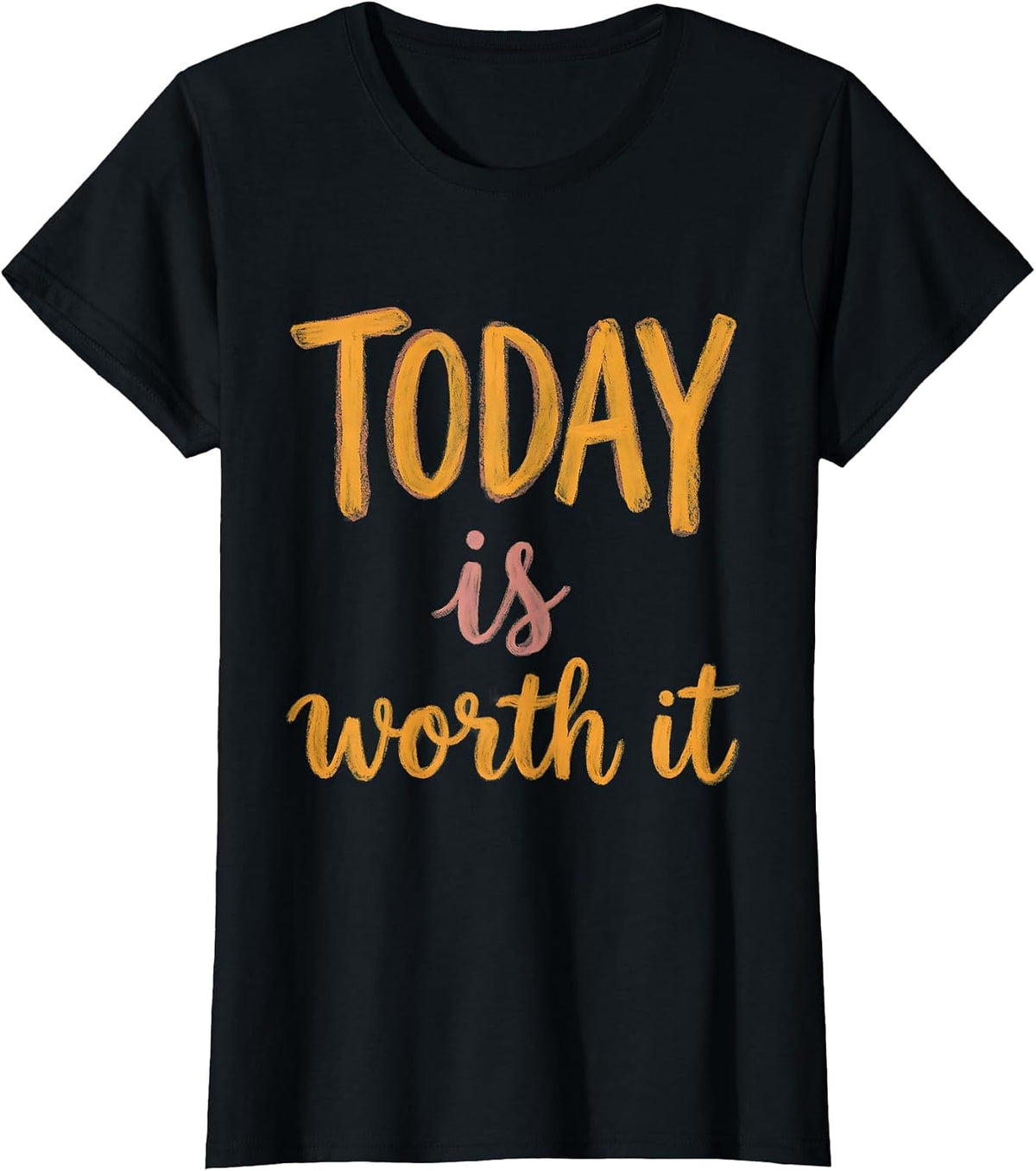 Women's Today Is Worth It Suicide Prevention Awareness T-Shirt - Black