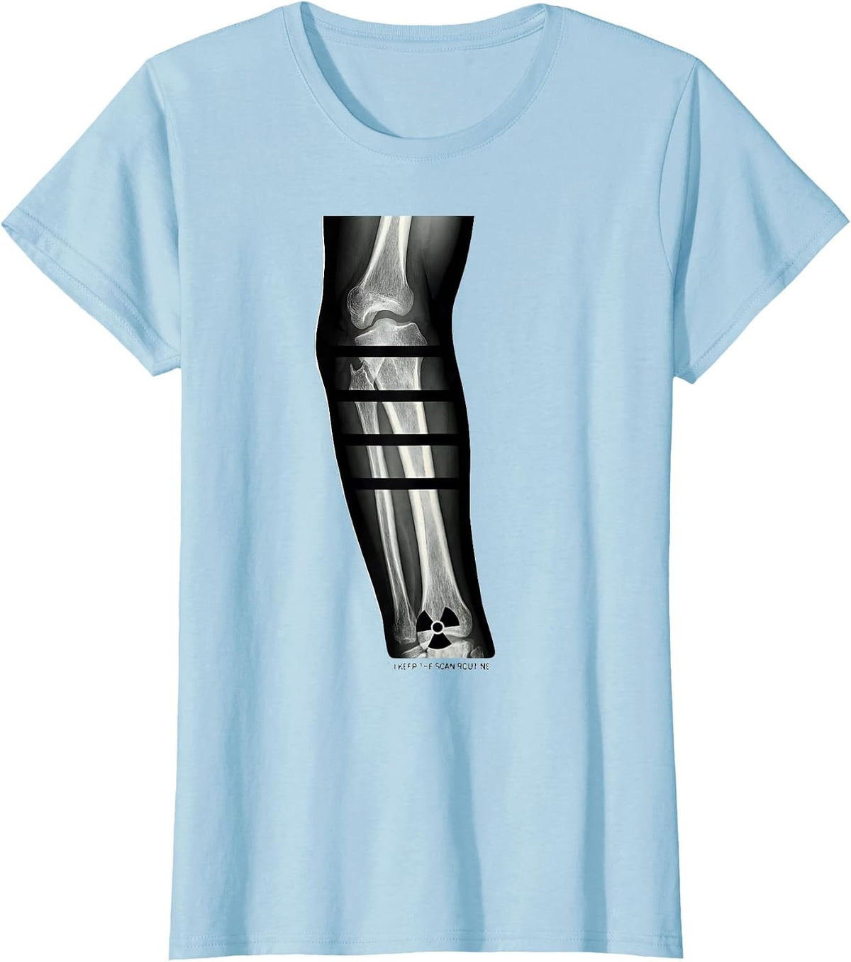 I Keep The Scan Routine Radiology Tech X-Ray Humor T-Shirt - Baby Blue